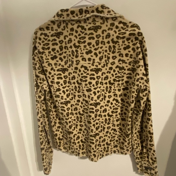 Corduroy Leopard Print Jacket - Picture 8 of 8